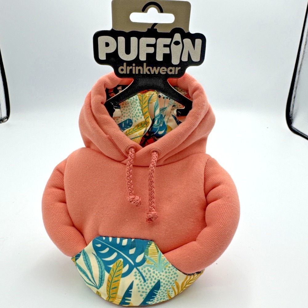 Puffin Drinkwear Coozy Tropical Hoodie - Peach‎